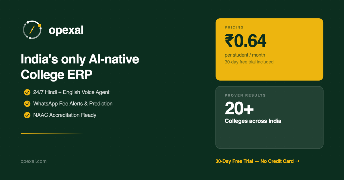 NAAC Accreditation ERP Software India — Opexal